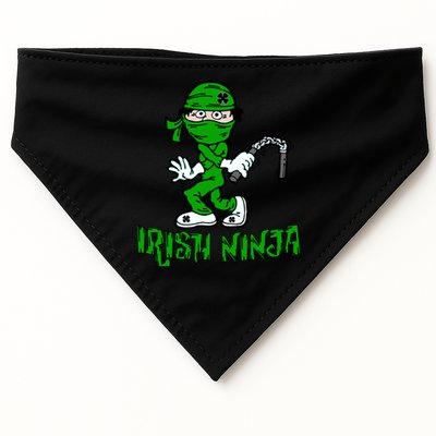 Irish Ninja St. Patricks Day Funny USA-Made Doggie Bandana