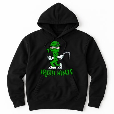 Irish Ninja St. Patricks Day Funny Hoodie