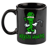 Irish Ninja St. Patricks Day Funny 11oz C Handle Ceramic Mug