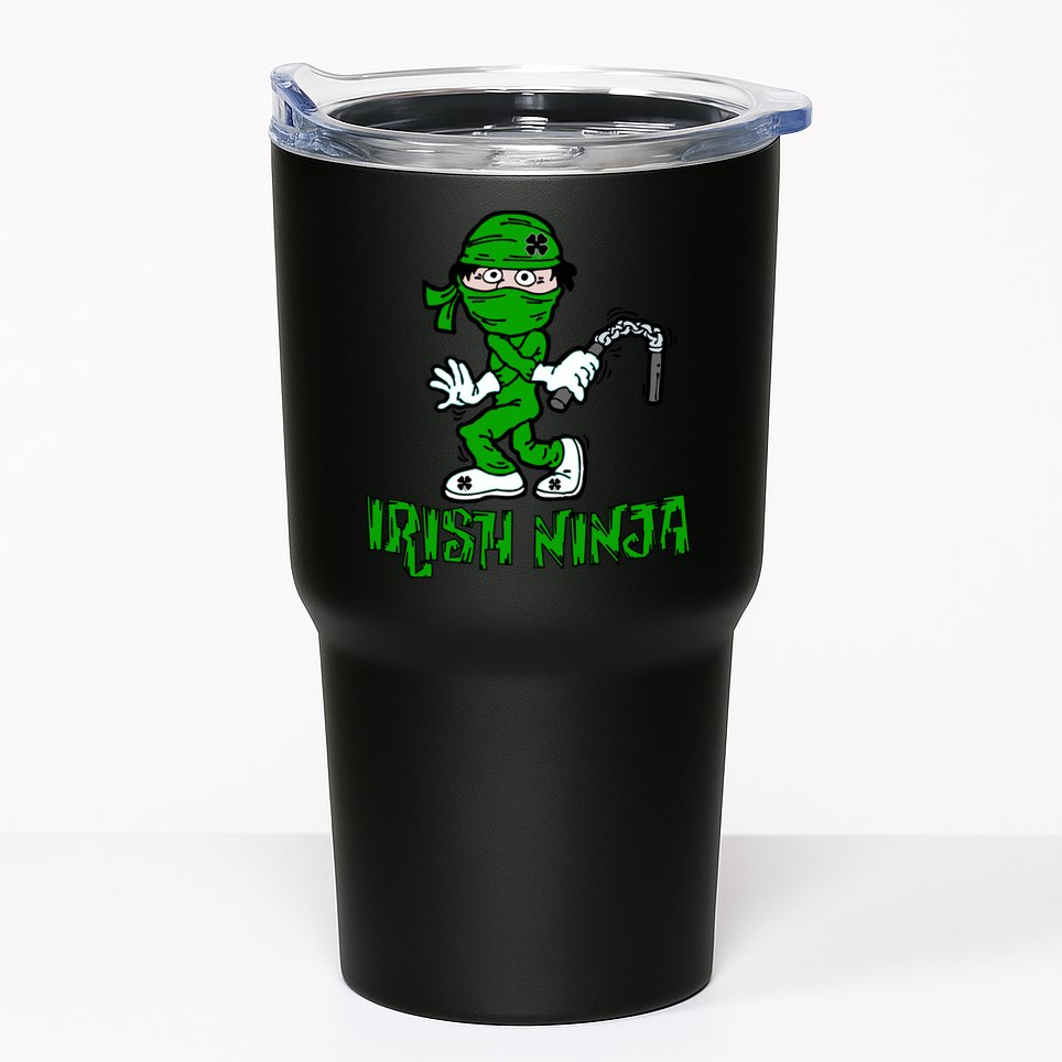 Irish Ninja St. Patricks Day Funny Tumbler