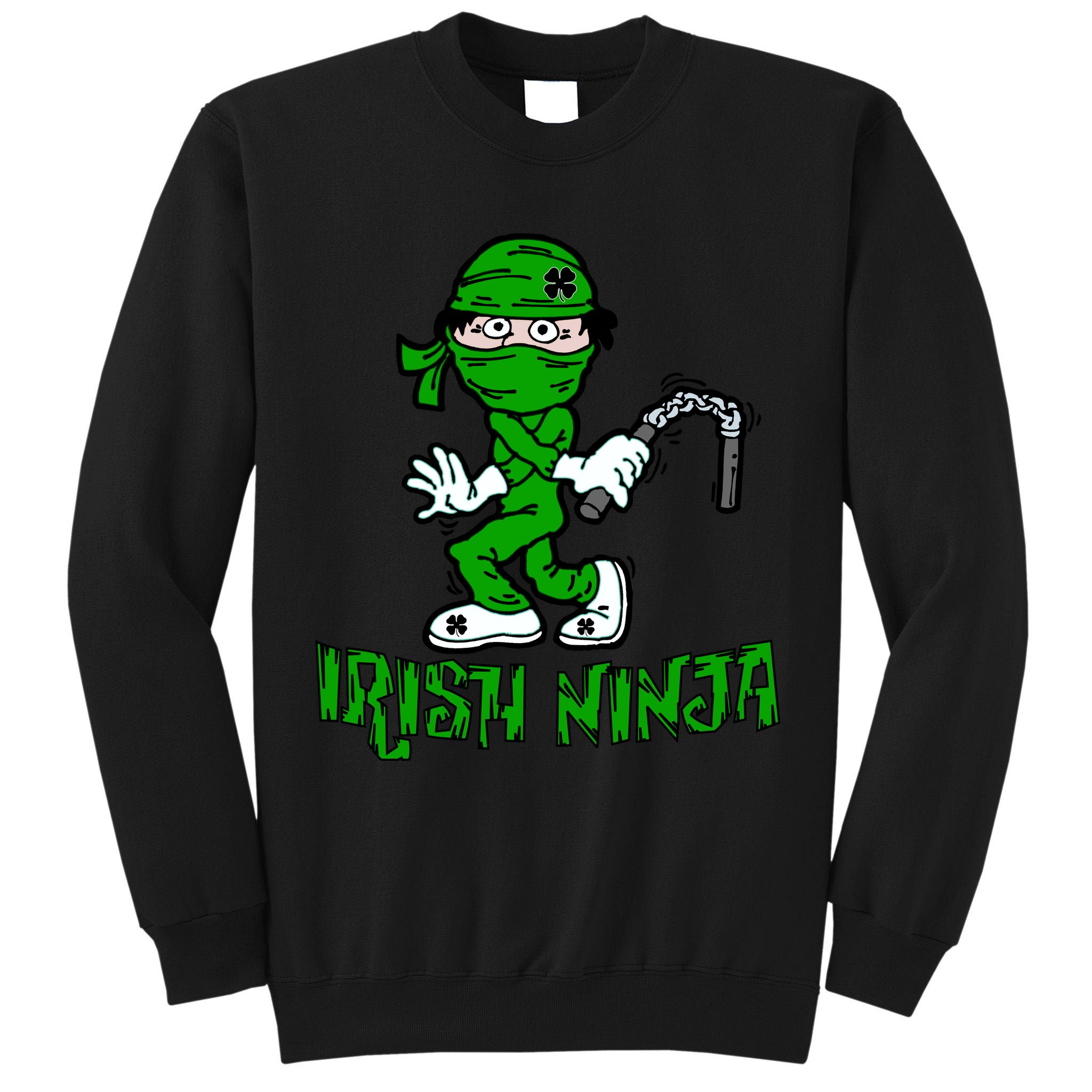 Irish Ninja St. Patricks Day Funny Tall Sweatshirt