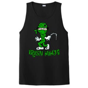 Irish Ninja St. Patricks Day Funny PosiCharge Competitor Tank