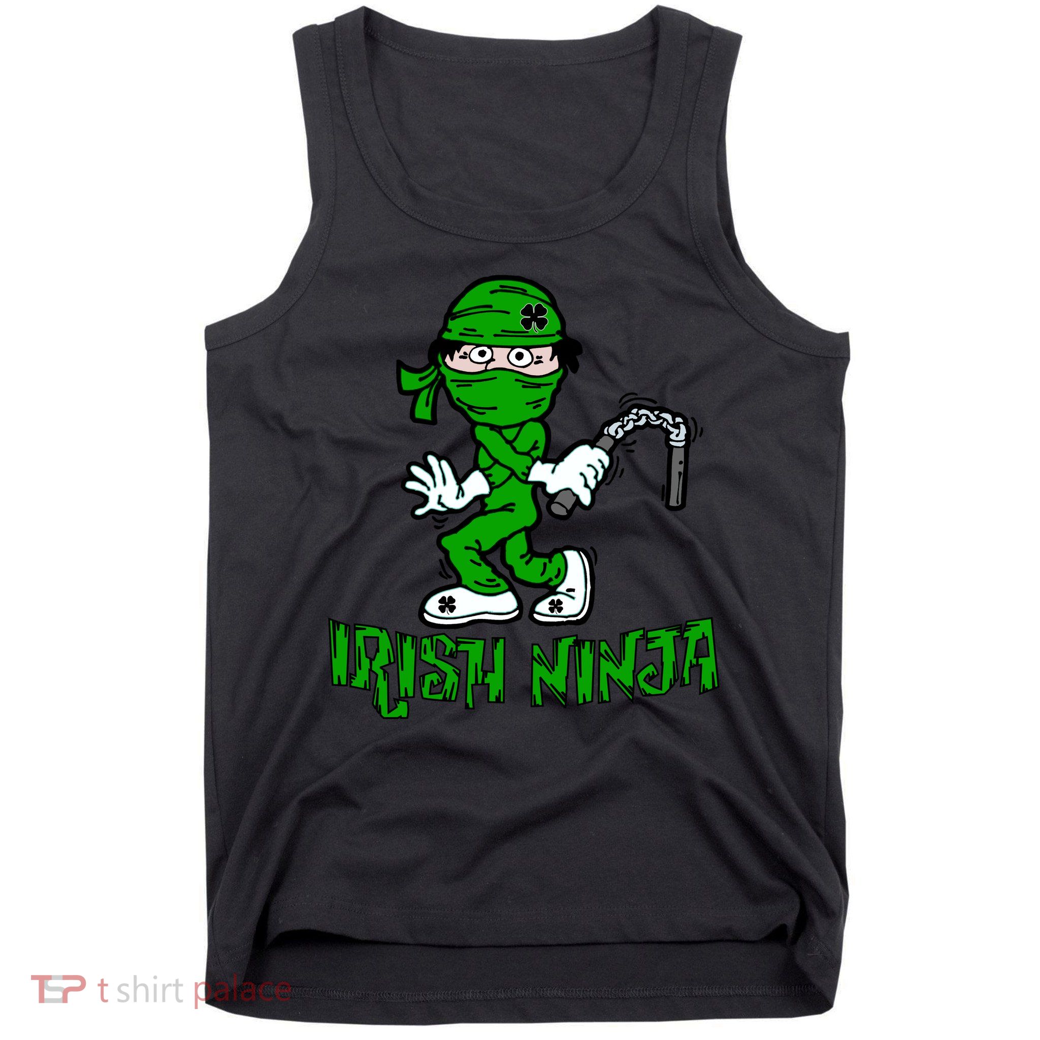 Irish Ninja St. Patricks Day Funny Tank Top