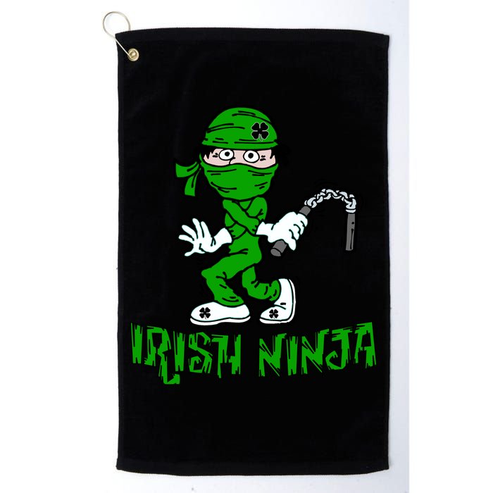 Irish Ninja St. Patricks Day Funny Golf Towel