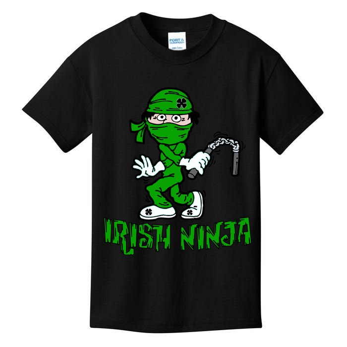 Irish Ninja St. Patricks Day Funny Kids T-Shirt