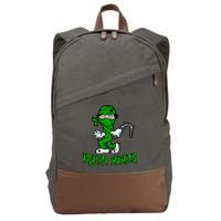 Irish Ninja St. Patricks Day Funny Cotton Canvas Backpack
