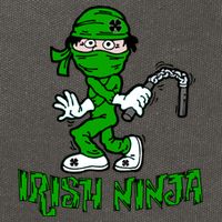 Irish Ninja St. Patricks Day Funny Cotton Canvas Backpack