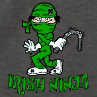 Irish Ninja St. Patricks Day Funny Vector Backpack