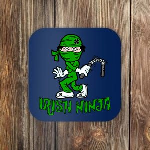 Irish Ninja St. Patricks Day Funny Coaster