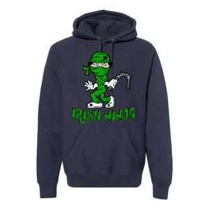 Irish Ninja St. Patricks Day Funny Premium Hoodie