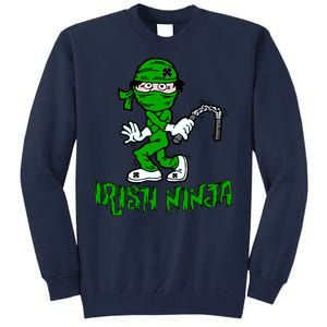 Irish Ninja St. Patricks Day Funny Tall Sweatshirt