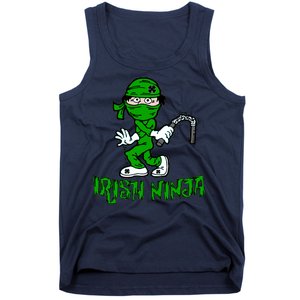 Irish Ninja St. Patricks Day Funny Tank Top