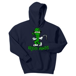 Irish Ninja St. Patricks Day Funny Kids Hoodie