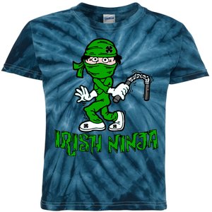 Irish Ninja St. Patricks Day Funny Kids Tie-Dye T-Shirt