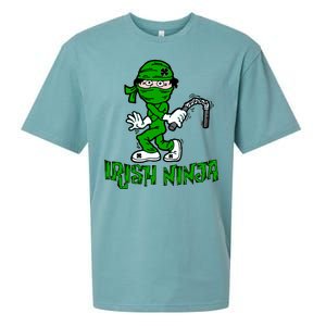 Irish Ninja St. Patricks Day Funny Sueded Cloud Jersey T-Shirt