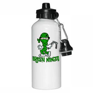 Irish Ninja St. Patricks Day Funny Aluminum Water Bottle