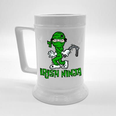 Irish Ninja St. Patricks Day Funny Beer Stein