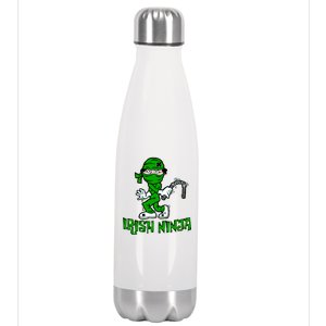 Irish Ninja St. Patricks Day Funny Stainless Steel Insulated Water Bottle