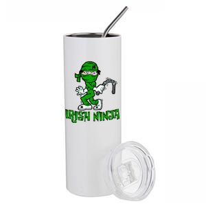 Irish Ninja St. Patricks Day Funny Stainless Steel Tumbler