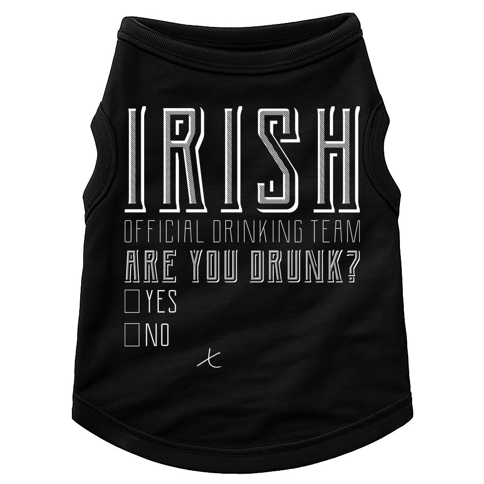 Irish Official Drinking Team Are You Drunk Doggie Tank