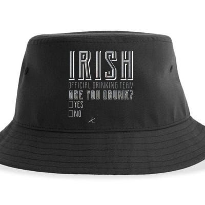Irish Official Drinking Team Are You Drunk Sustainable Bucket Hat