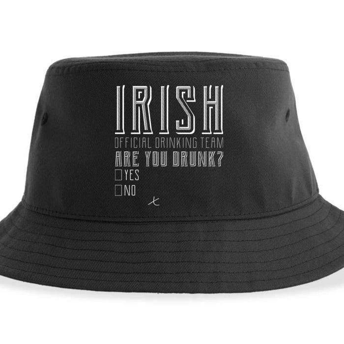 Irish Official Drinking Team Are You Drunk Sustainable Bucket Hat