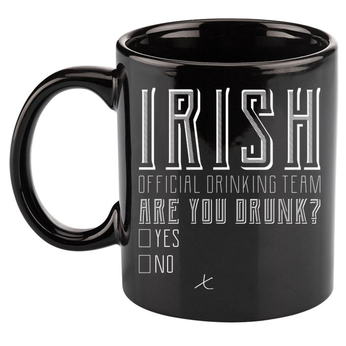 Irish Official Drinking Team Are You Drunk 11oz C Handle Ceramic Mug