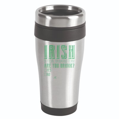 Irish Official Drinking Team Are You Drunk 16oz Travel Tumbler