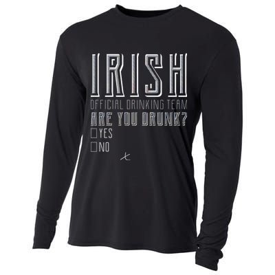 Irish Official Drinking Team Are You Drunk Cooling Performance Long Sleeve Crew