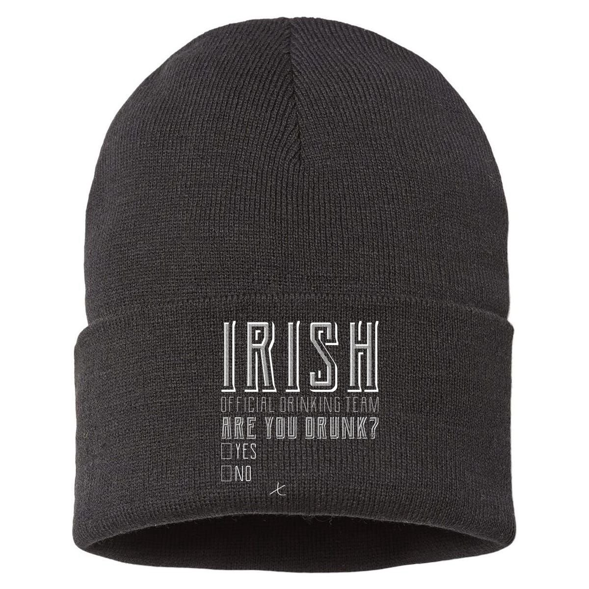 Irish Official Drinking Team Are You Drunk Sustainable Knit Beanie