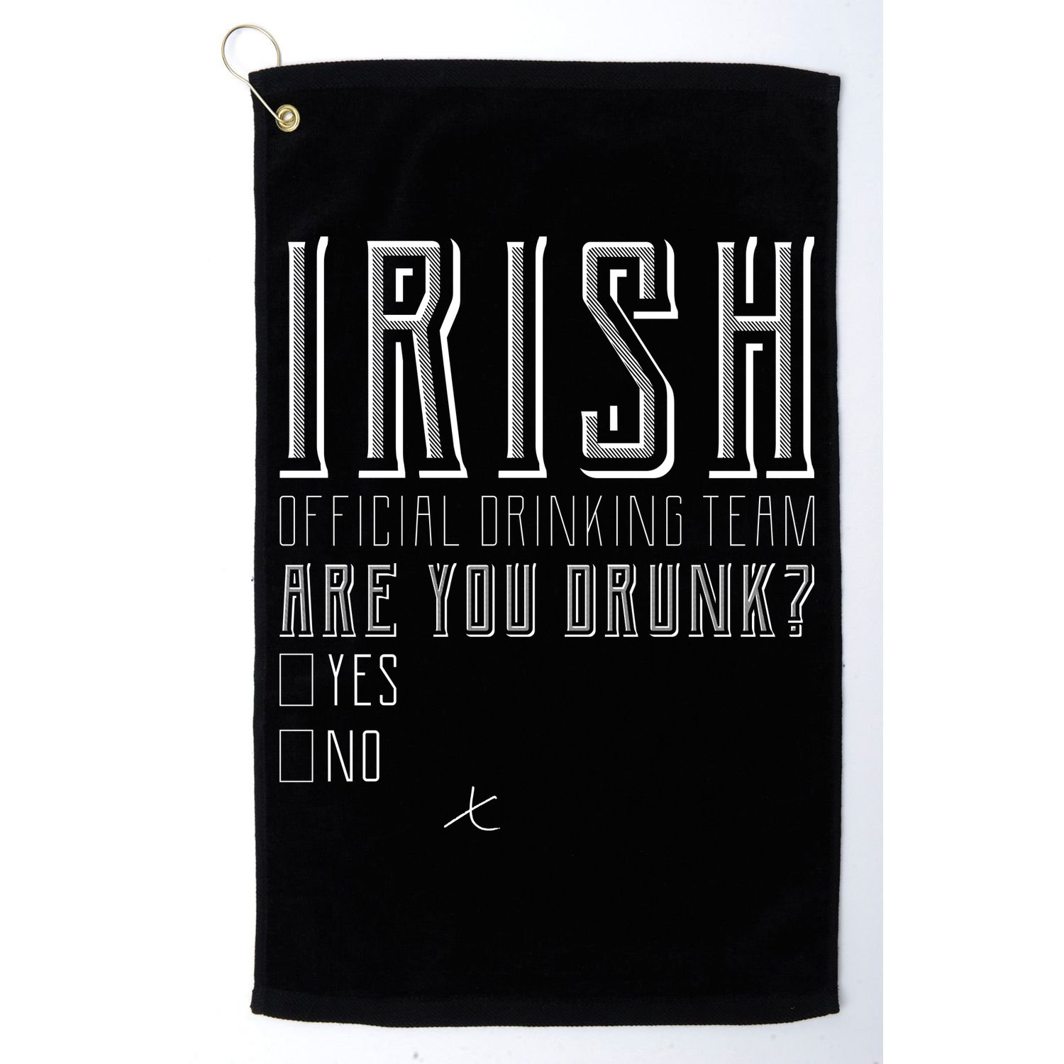 Irish Official Drinking Team Are You Drunk Golf Towel