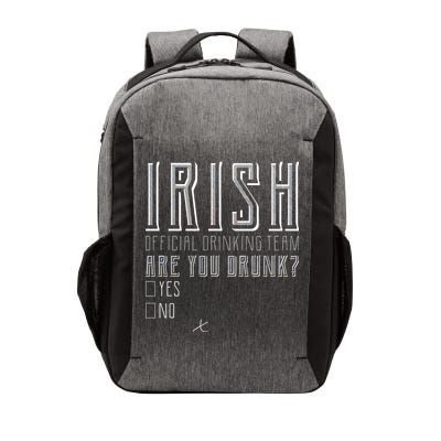 Irish Official Drinking Team Are You Drunk Vector Backpack