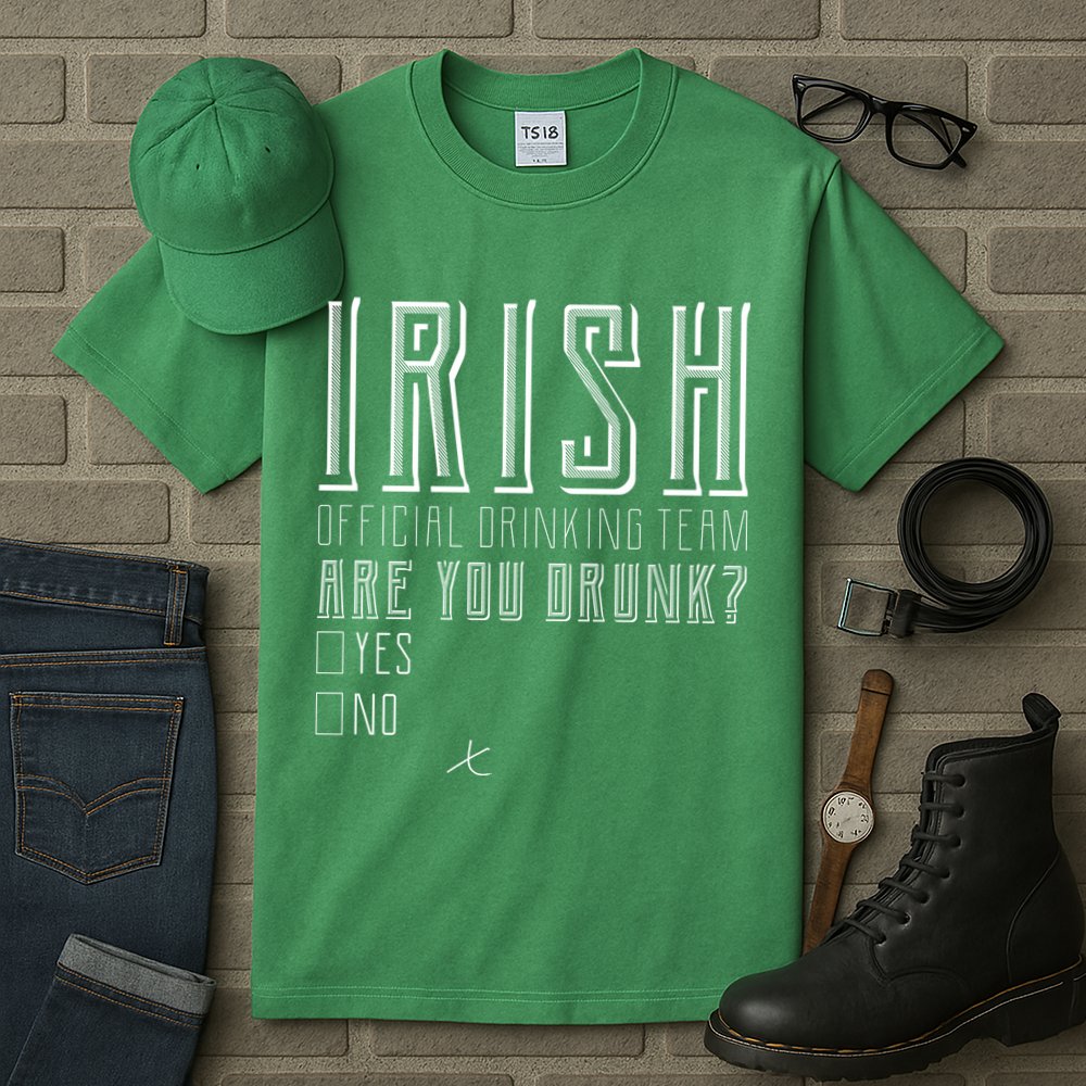 Irish Official Drinking Team Are You Drunk Tall T-Shirt