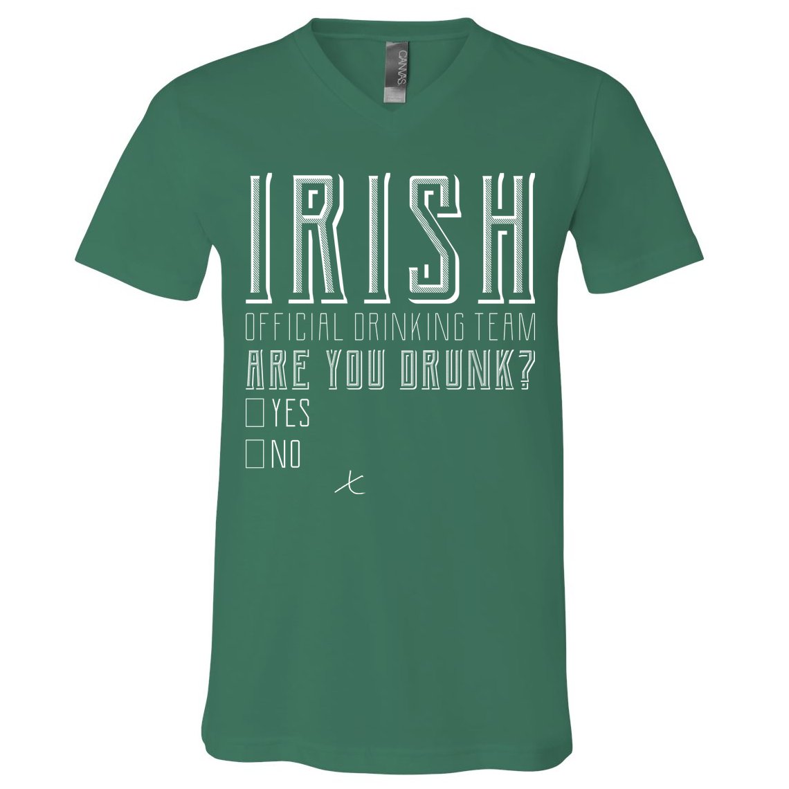 Irish Official Drinking Team Are You Drunk V-Neck T-Shirt