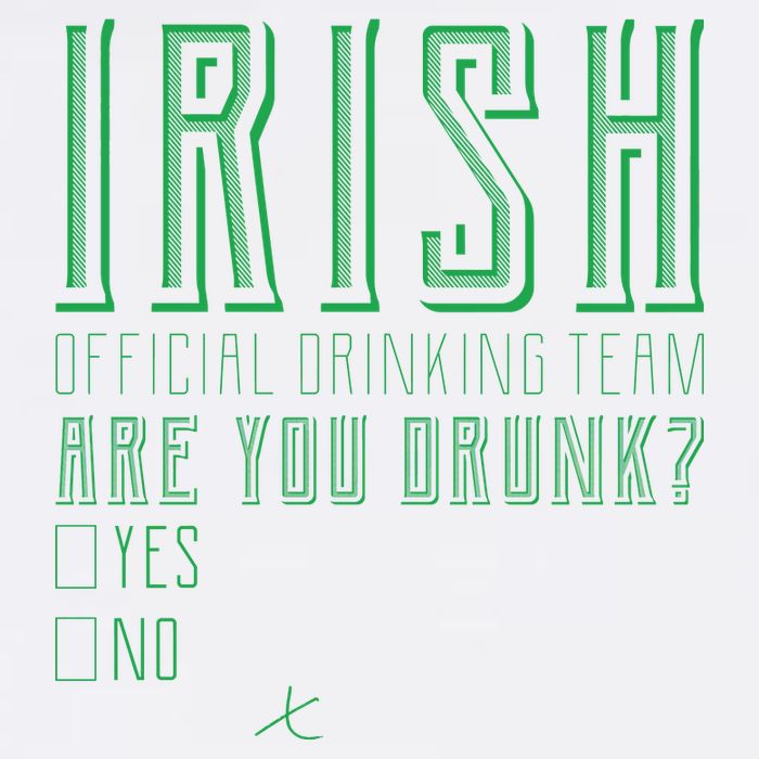 Irish Official Drinking Team Are You Drunk Garment-Dyed Sweatshirt