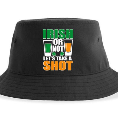 Irish Or Not Let's Take A Shot  Sustainable Bucket Hat