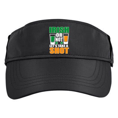 Irish Or Not Let's Take A Shot  Adult Drive Performance Visor