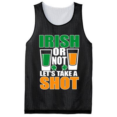 Irish Or Not Let's Take A Shot  Mesh Reversible Basketball Jersey Tank