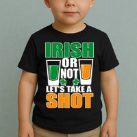 Irish Or Not Let's Take A Shot  Toddler T-Shirt
