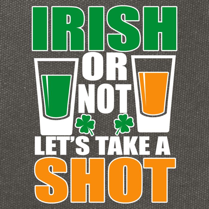 Irish Or Not Let's Take A Shot  Cotton Canvas Backpack