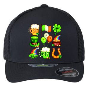 Irish Party Favors Festive St. Patrick's Day Mashup Flexfit Unipanel Trucker Cap