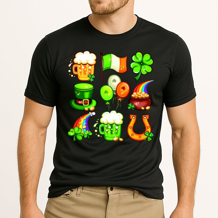 Irish Party Favors Festive St. Patrick's Day Mashup Performance Shirt