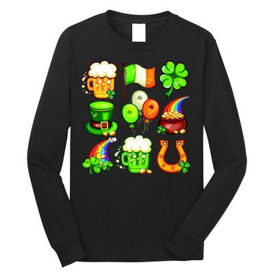 Irish Party Favors Festive St. Patrick's Day Mashup Long Sleeve Shirt