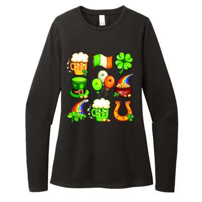 Irish Party Favors Festive St. Patrick's Day Mashup Womens CVC Long Sleeve Shirt