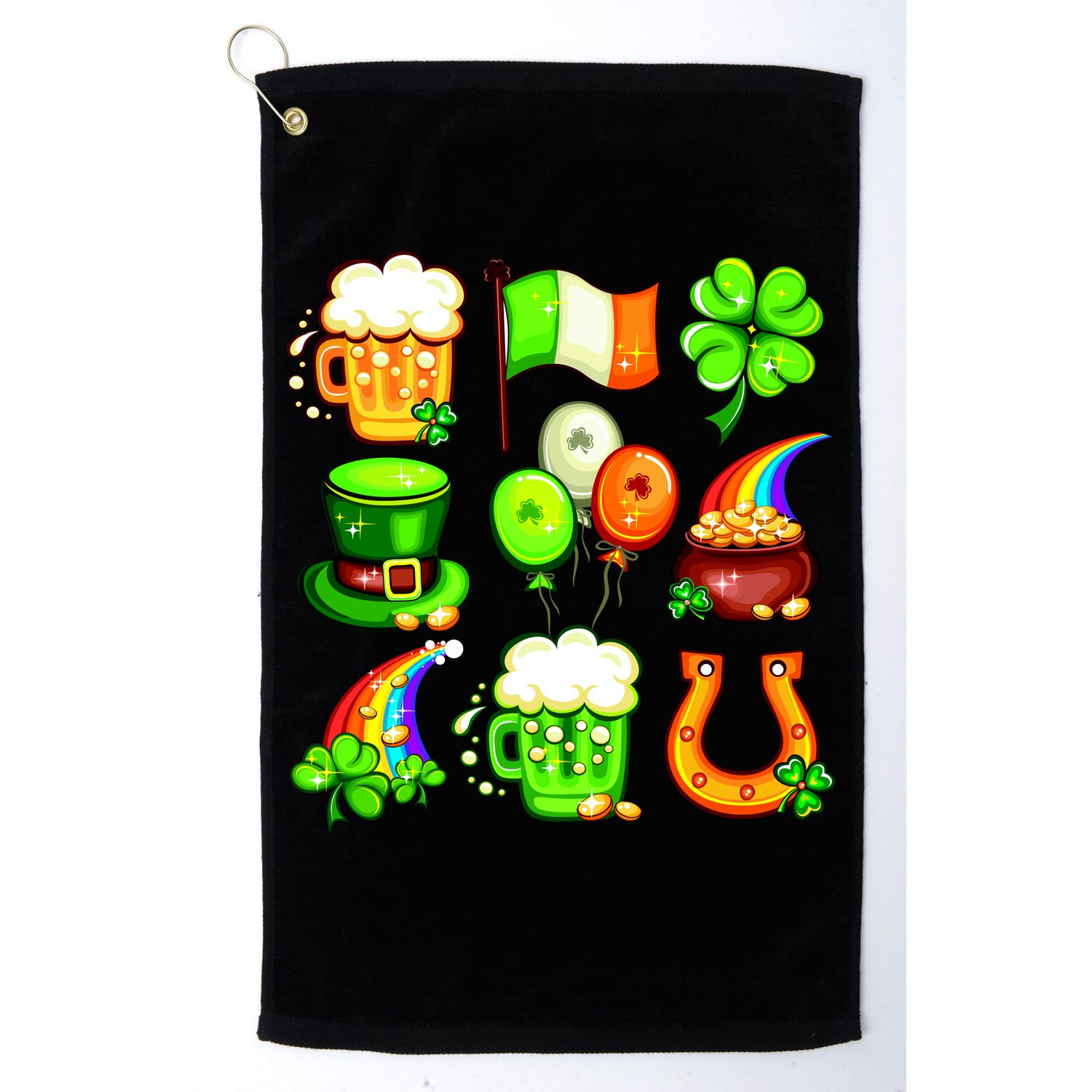 Irish Party Favors Festive St. Patrick's Day Mashup Golf Towel