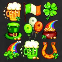 Irish Party Favors Festive St. Patrick's Day Mashup Golf Towel