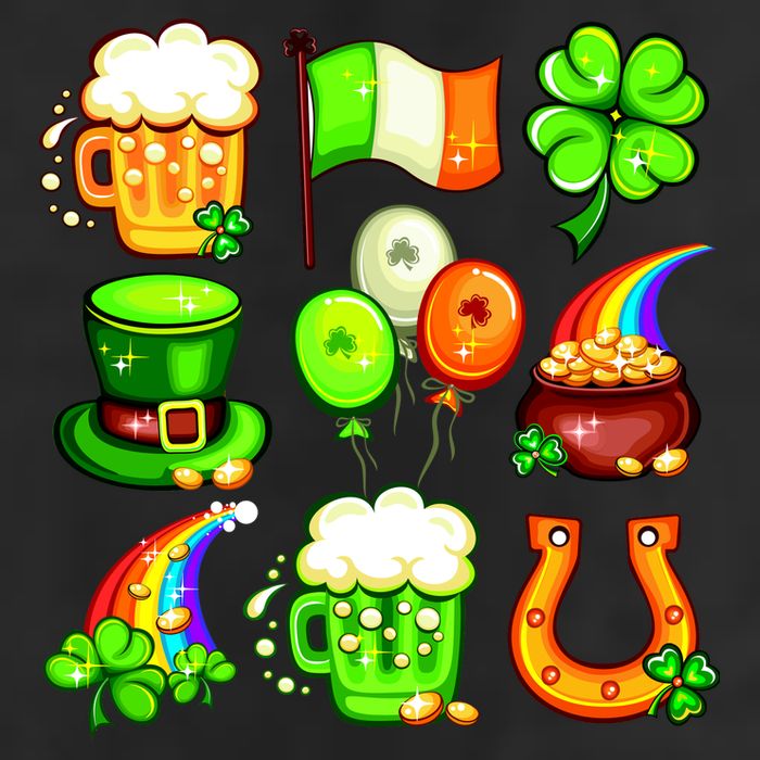 Irish Party Favors Festive St. Patrick's Day Mashup Golf Towel