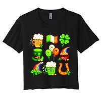 Irish Party Favors Festive St. Patrick's Day Mashup Women's Crop Top Tee