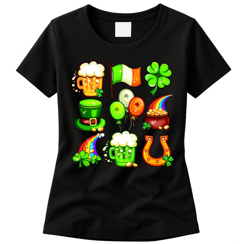Irish Party Favors Festive St. Patrick's Day Mashup Womens T-Shirt