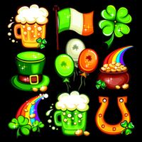 Irish Party Favors Festive St. Patrick's Day Mashup Kids Colorblock Raglan Jersey